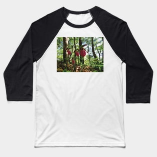 Pink Orchids in the Sunny Forest Baseball T-Shirt